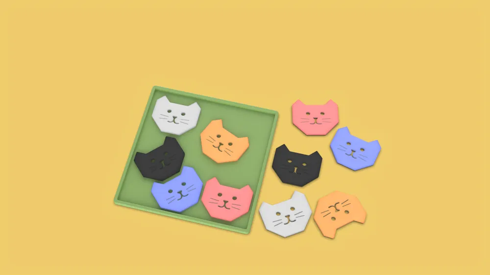 10 Identical Cat Tiles Puzzle, photo 3 of 4 - 10 Identical Cat Tiles Puzzle Toys, Games & Hobbies