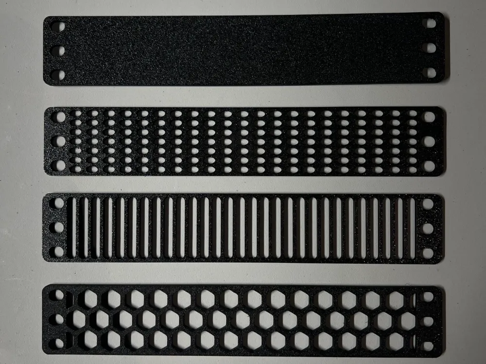 10-Inch Rack 1U Cover Panels, 4 Designs - Electronics, in stock in India