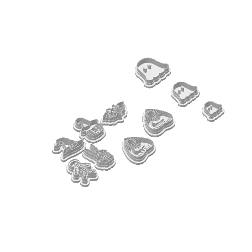 10pcs Halloween themed earrings polymer claycutter, photo 4 of 4 - 10pcs Halloween themed earrings polymer claycutter Jewellery & Accessories