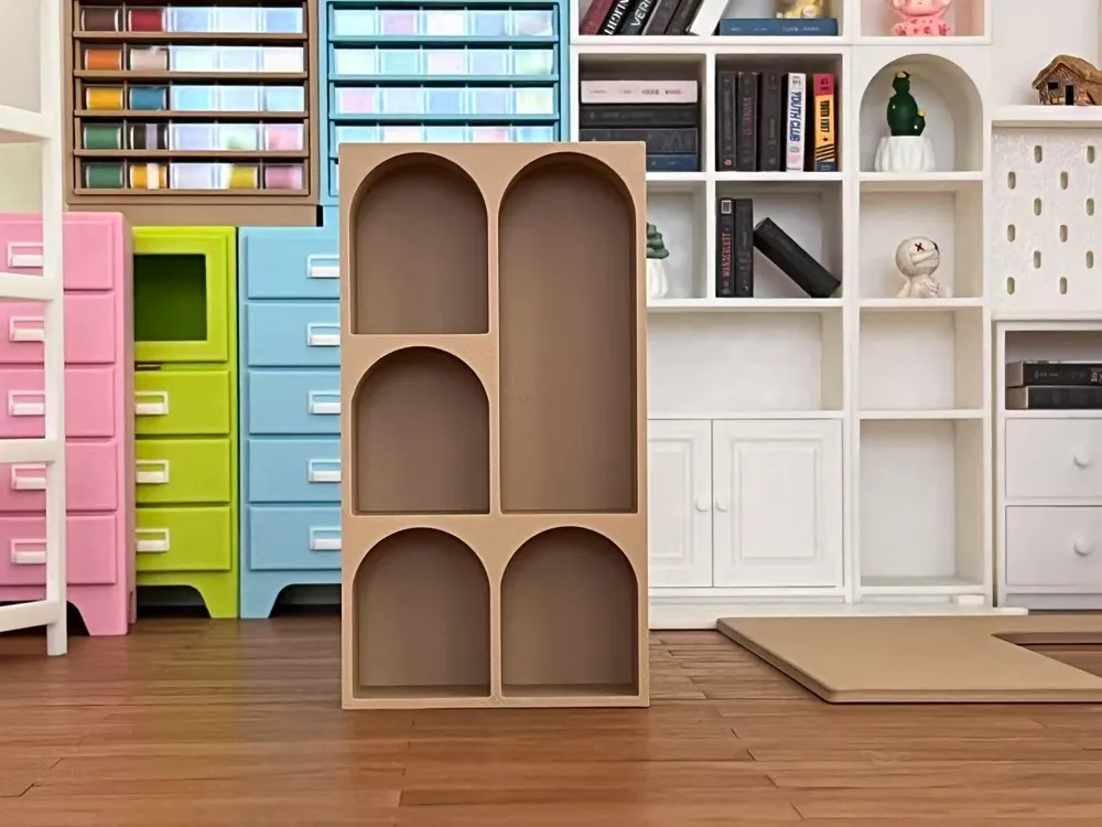 Dollhouse Display Cabinet and Bookcase, 1:12, photo 2 of 3 - Dollhouse Display Cabinet and Bookcase, 1:12 Miniatures