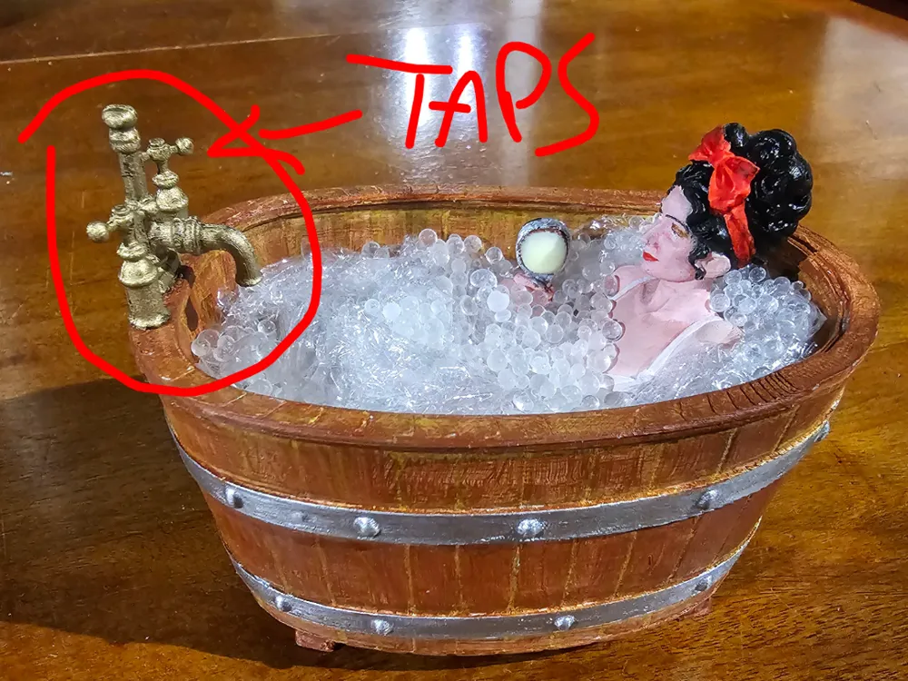 1:12 miniature faucet/taps for dollhouse - Dolls & Pretend Play, in stock
