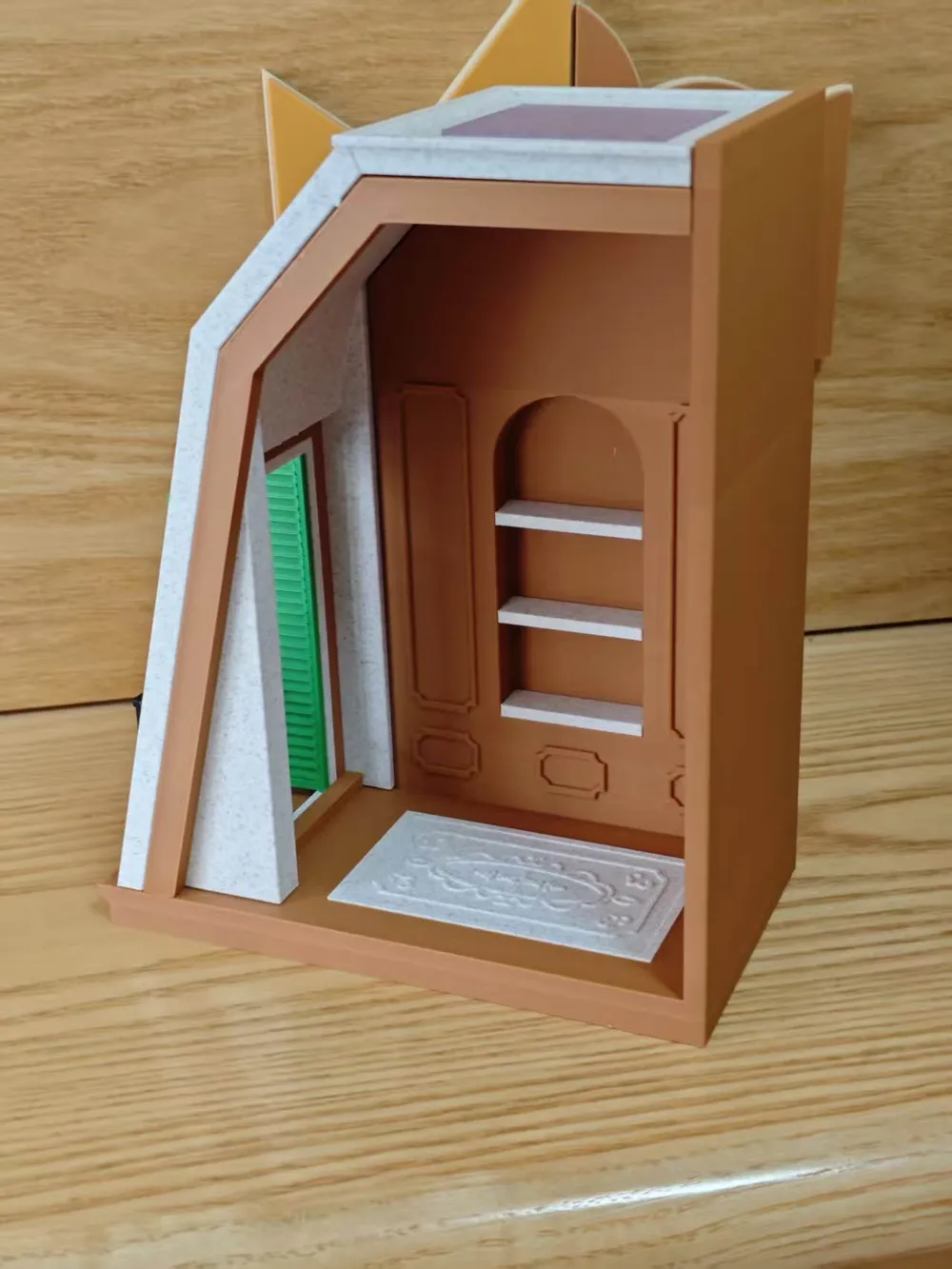 1比18阳台小屋造型书挡, photo 3 of 4 - 1比18阳台小屋造型书挡 Home Decor Items