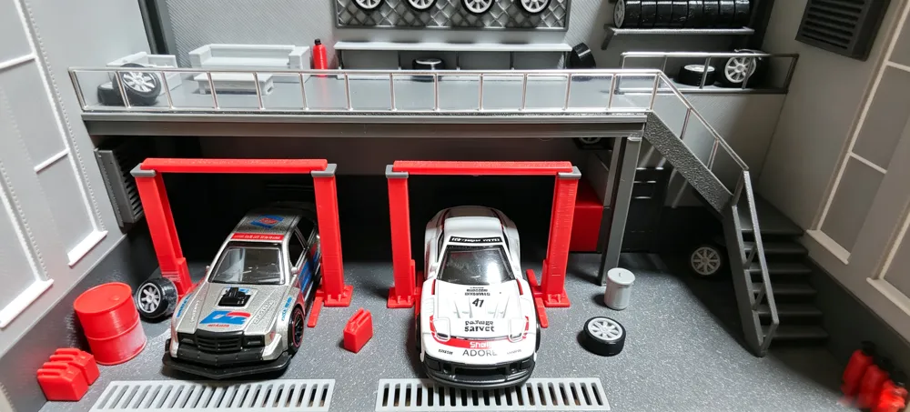 1:64 small car model auto repair shop scene model, photo 5 of 5 - Model Cars & Race Cars, 1 to 64