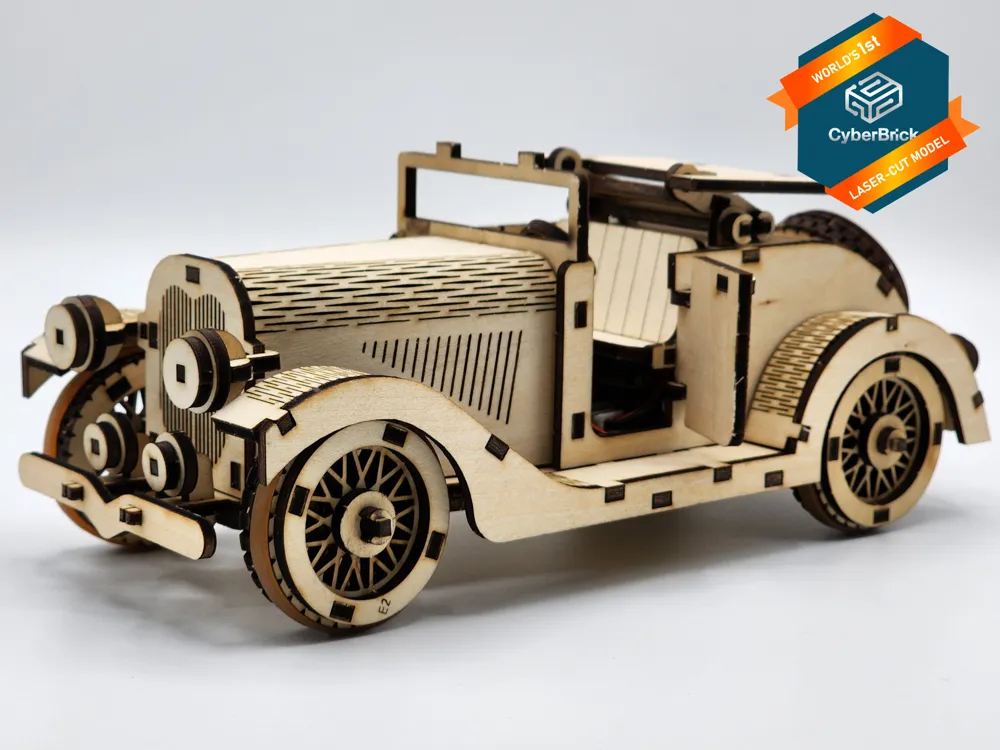 1934 Ford Cabriolet Model for Cyberbrick