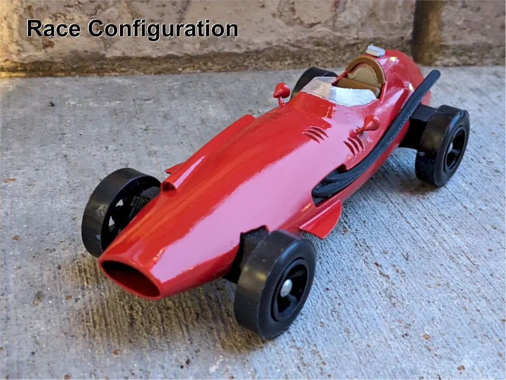 1957 Maserati 250F (Pinewood Derby Car Shell), photo 2 of 4 - F1 & Race Car Models, formula 1
