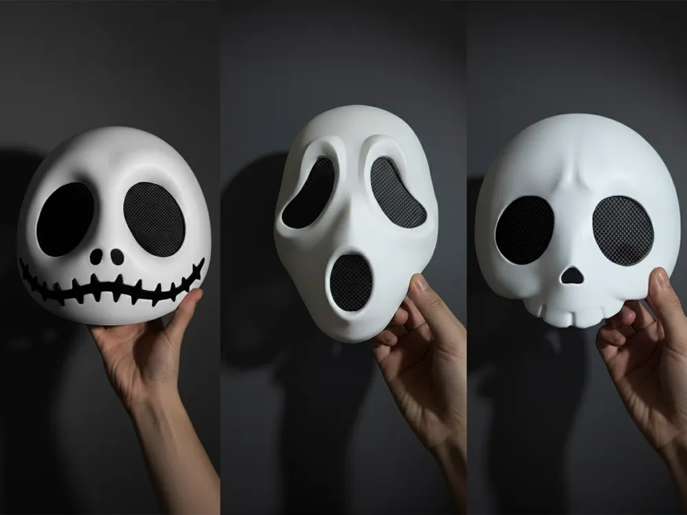 2025 Halloween Mask (Ghost and Jack Cute)