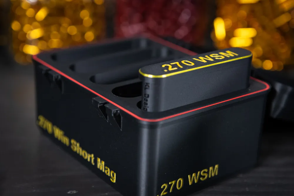 .270 Win ShortMag Cartridge Clip Carrier, photo 2 of 4 - .270 Win ShortMag Cartridge Clip Carrier Hobby & DIY