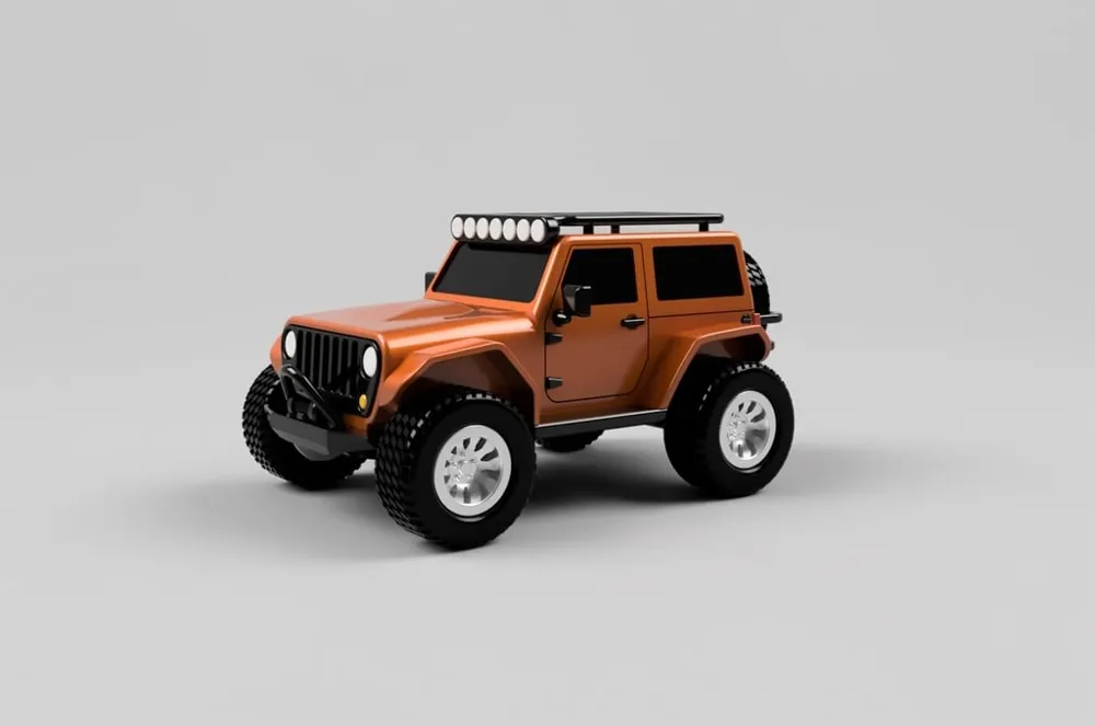 2-door JEEP Wrangler - fully, photo 3 of 4 - Truck, Bus & Tractor Models, 4x4