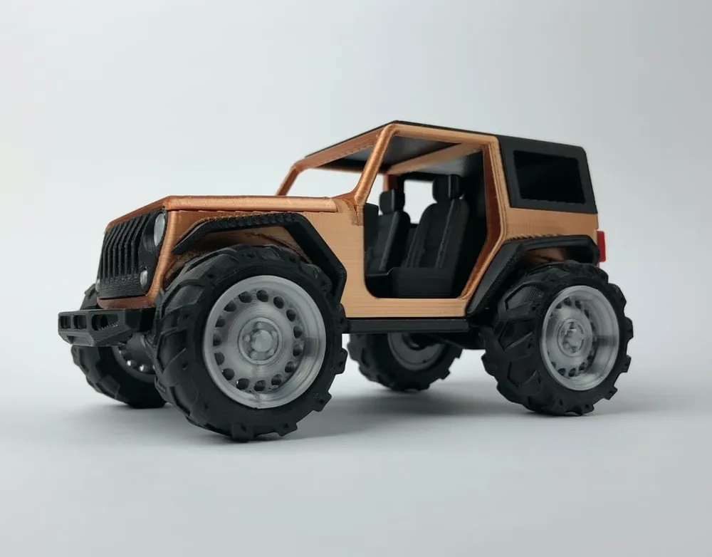 2-door JEEP Wrangler with removable HARDTOP, photo 2 of 4 - Truck, Bus & Tractor Models, 2door