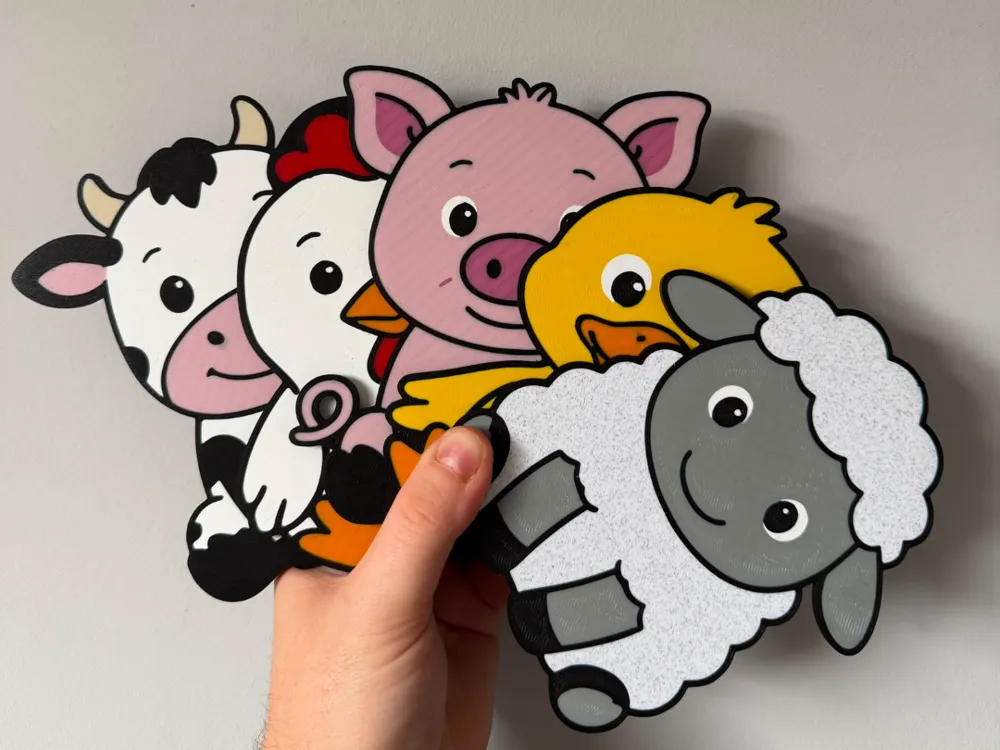 2D Farm Animals - Learning animals