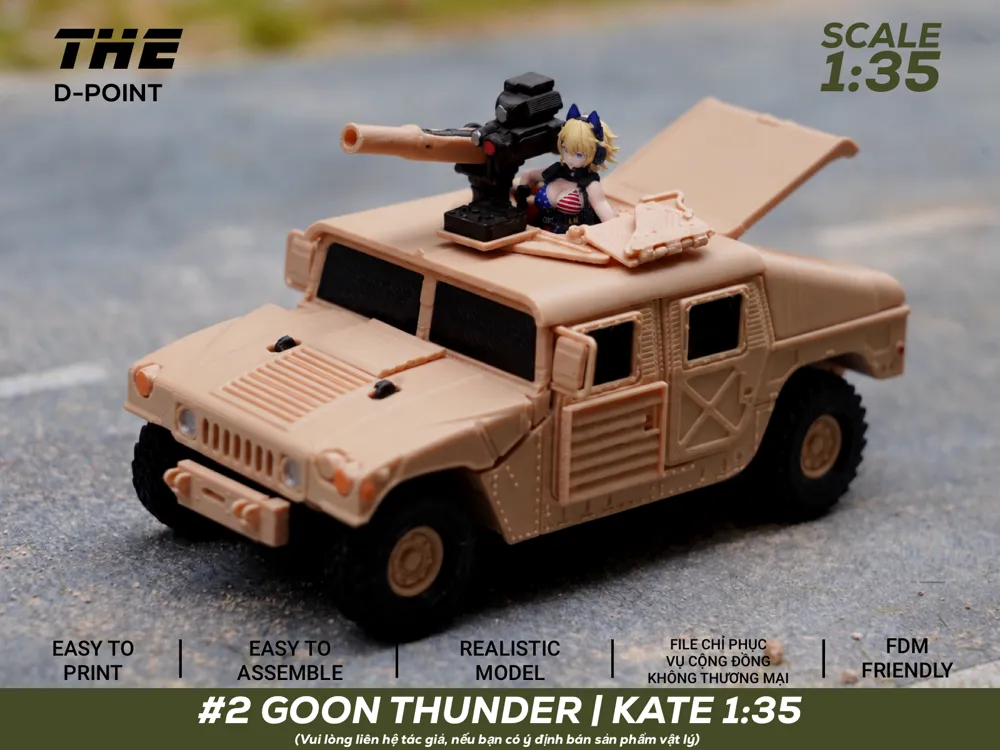 #2 GOON THUNDER | KATE, 1:35 SCALE FIGURE, photo 2 of 4 - #2 GOON THUNDER | KATE, 1:35 SCALE FIGURE Miniatures