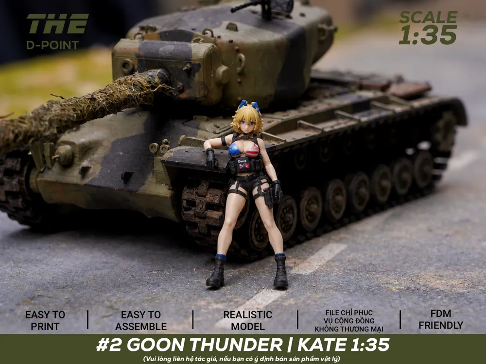 #2 GOON THUNDER | KATE, 1:35 SCALE FIGURE - People, in stock in India