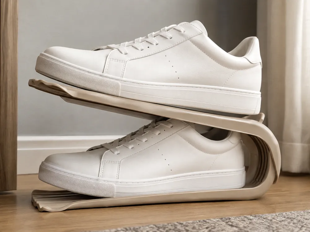 2-Tier Shoe Organizer, Space Saving Shoe Stand