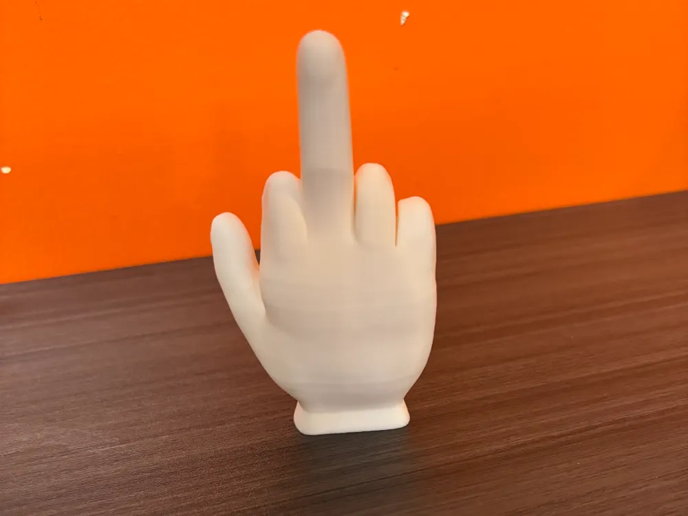300% size middle finger