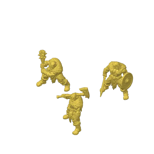 3 barbarians, photo 4 of 4 - 3 barbarians Miniatures