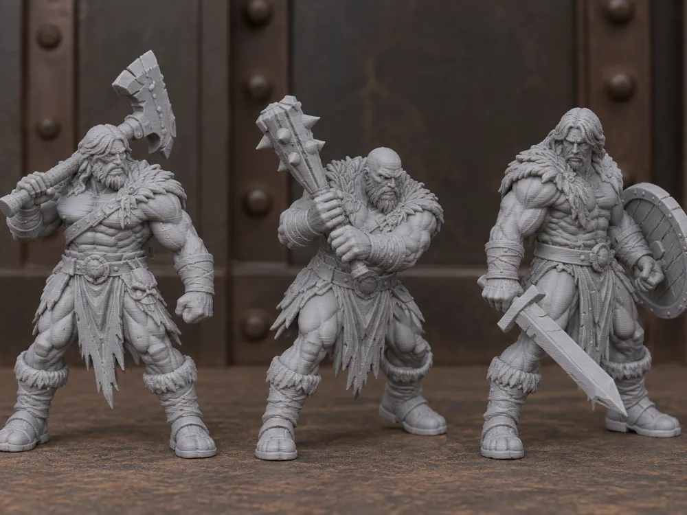 3 barbarians - Other Miniatures, in stock in India