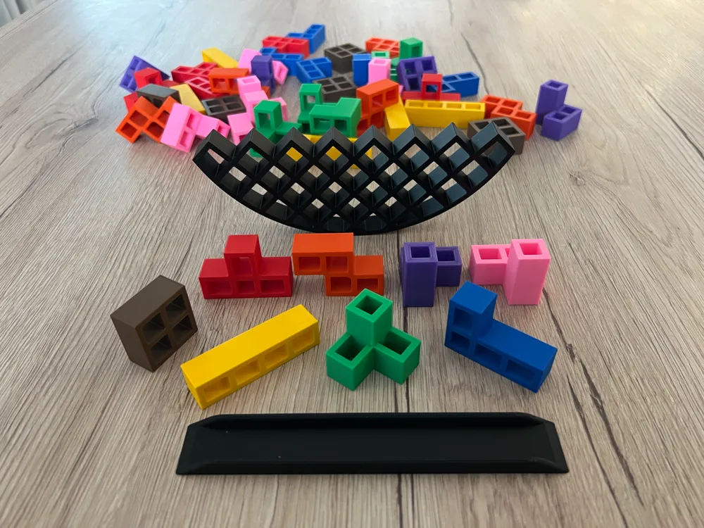 3D balance tetris