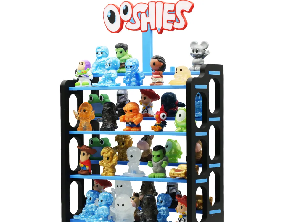 Ooshie Display Stand and Sign, 40+ Slots