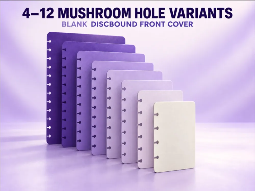 4, 12 mushroom Hole,Blank Disc/Happy Planner Covers - Other Hobby & DIY, in stock in India