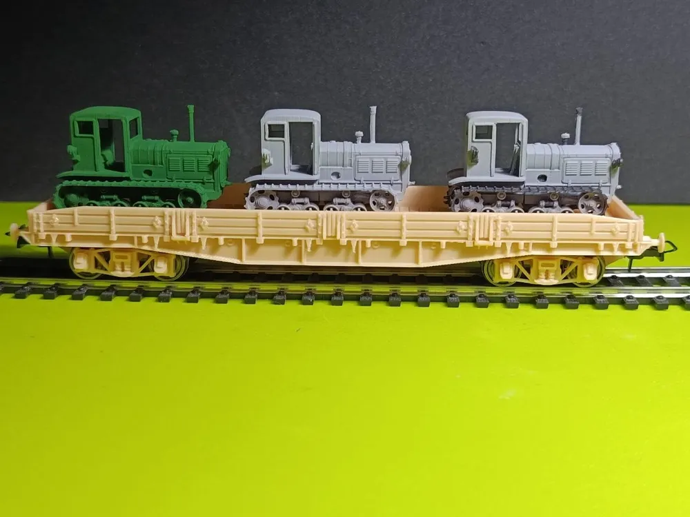 4-axle all-welded platform USSR. H0, photo 4 of 4 - 4-axle all-welded platform USSR. H0 Hobby & DIY