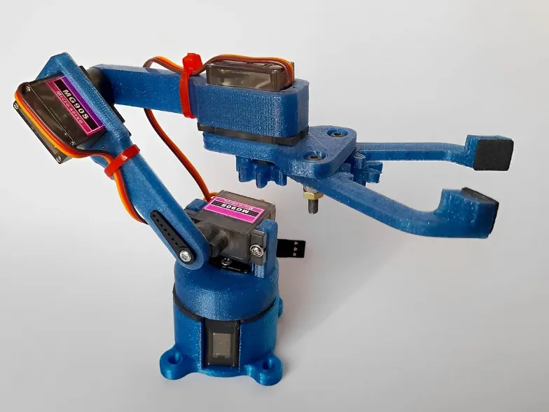 Mini Robot Arm, 4 Axis for MG90 Servos - Robotics, in stock in India