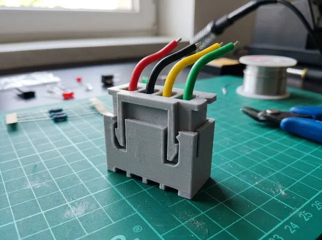 4-Pin JST-XH Connector Housing | 2.50mm Pitch, photo 2 of 4 - 4-Pin JST-XH Connector Housing | 2.50mm Pitch Hobby & DIY