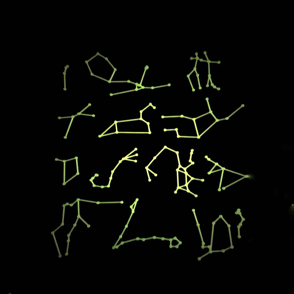 52 Constellations set in relief glow in the dark, photo 4 of 4 - Reliefs & 3D Wall Sculptures, kids