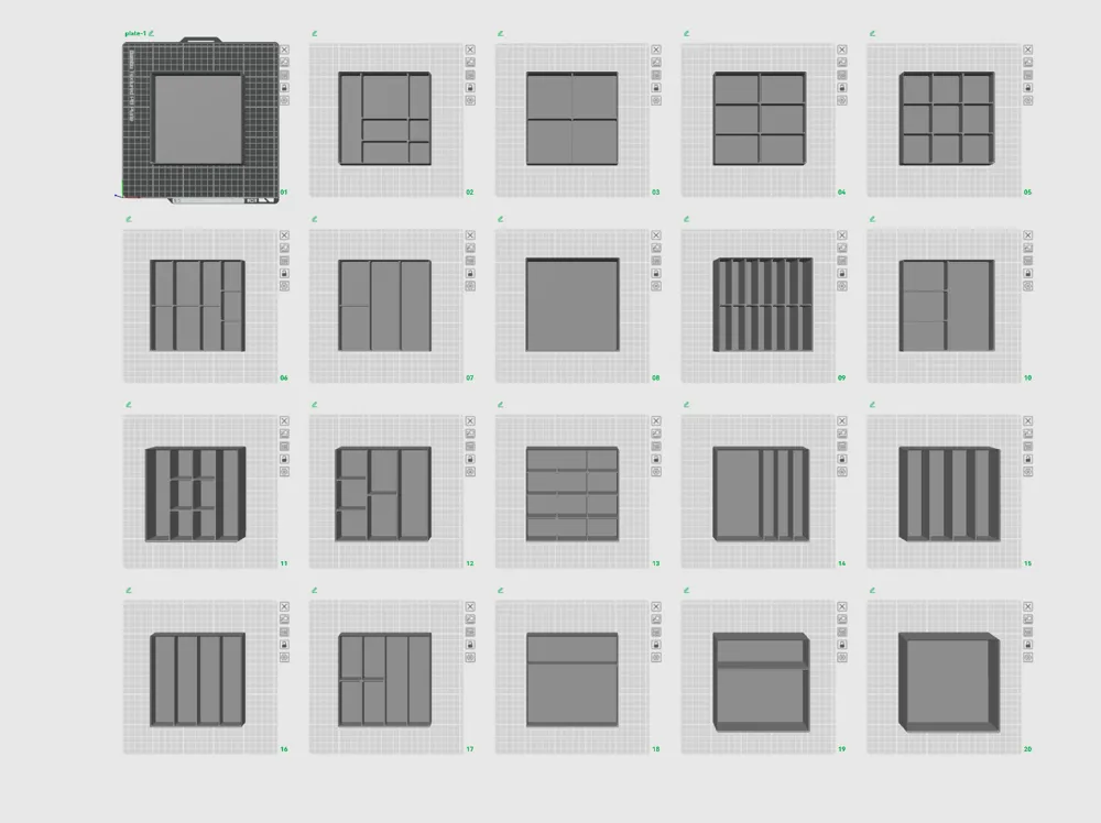 60 storage & stackable bin set, photo 2 of 4 - 60 storage & stackable bin set Tools