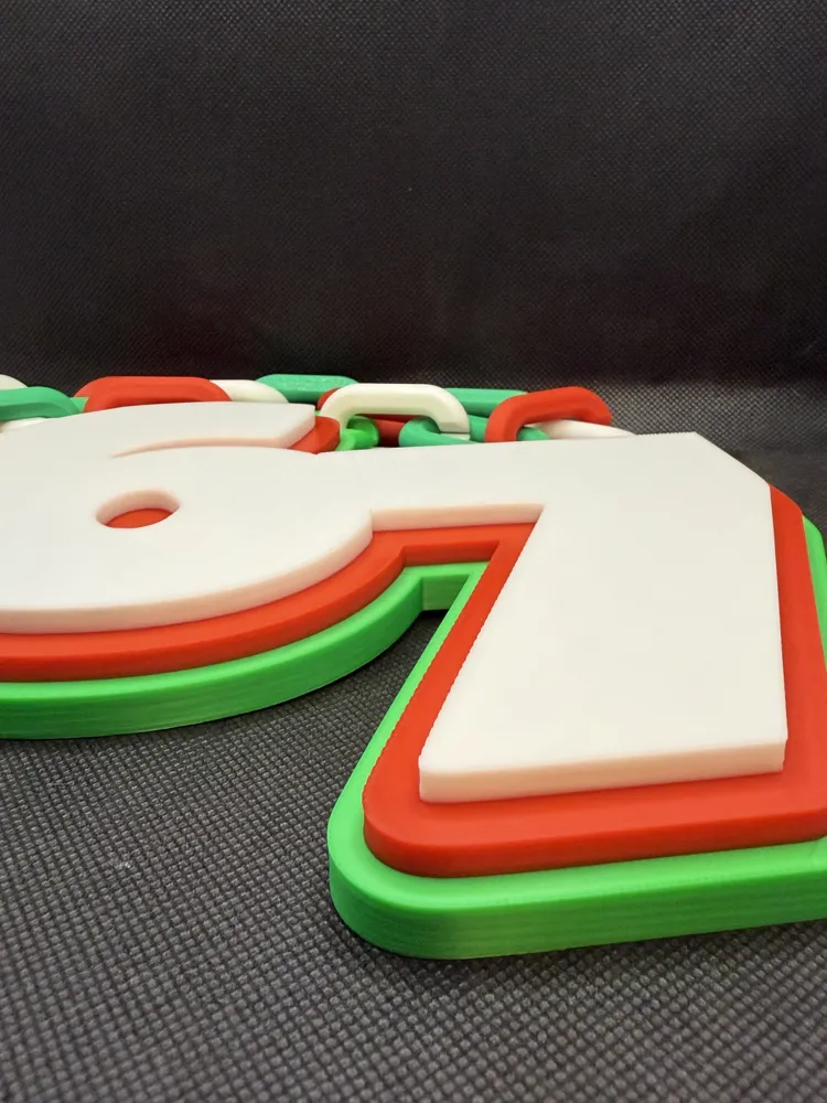 67 6-7 Hype Chain Turnover Chain -Christmas colors, photo 3 of 4 - 67 6-7 Hype Chain Turnover Chain -Christmas colors Art