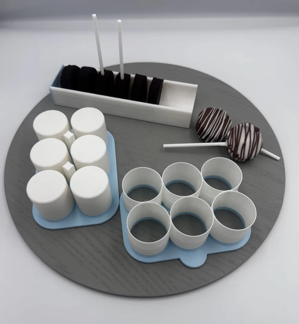 6x2 Cake Pop Cutter, Ejector and Tray/Stand, photo 3 of 4 - 6x2 Cake Pop Cutter, Ejector and Tray/Stand Hobby & DIY