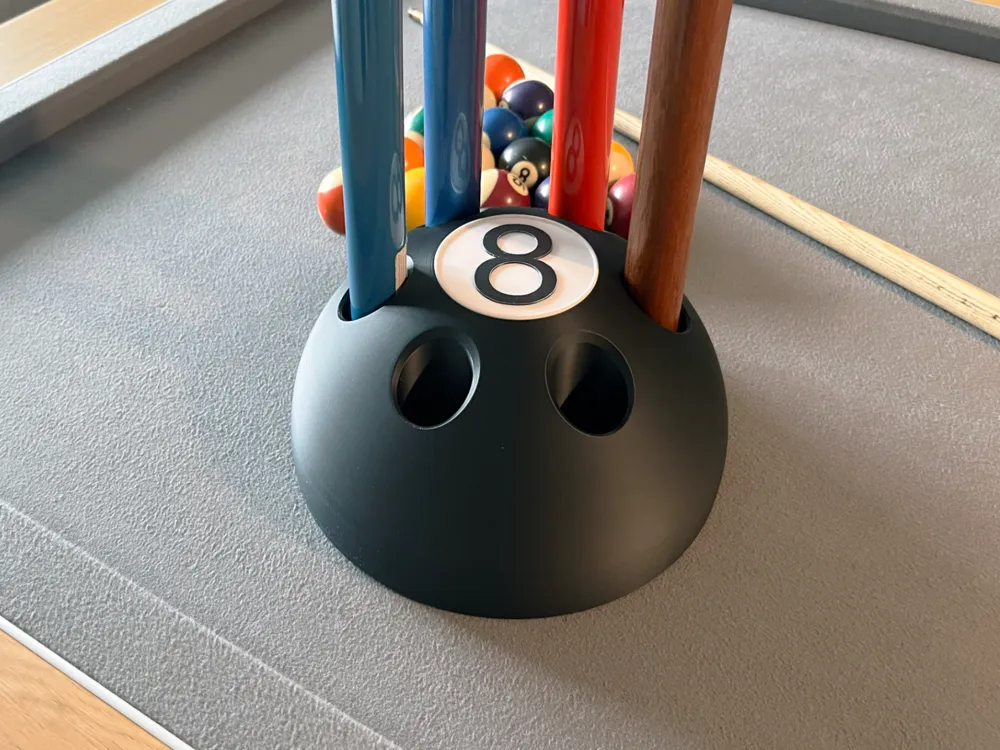 8-Ball Pool/Snooker Cue Rack with Storage & Lid