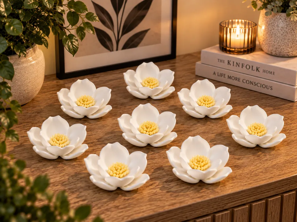 8 pcs Elegant Lotus Flower, Decorative - Home Accents, in stock