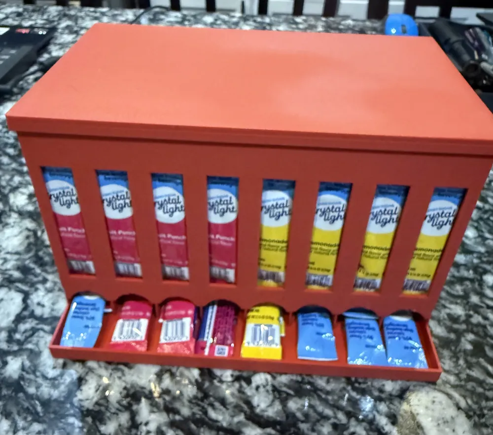 8 Slot Gravity fed Drink Packet Dispenser, photo 3 of 4 - 8 Slot Gravity fed Drink Packet Dispenser Household