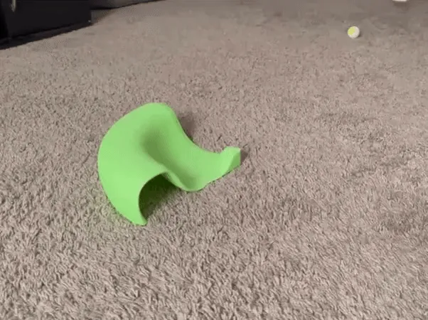 90 degrees turn minigolf obstacle