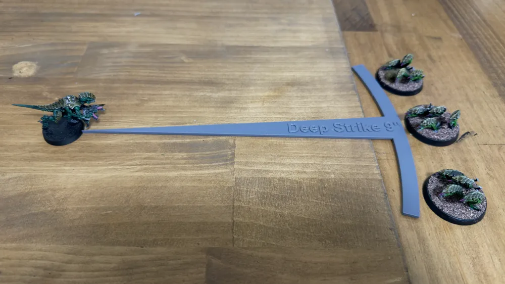 9" Deep Strike Ruler - Single Point, photo 2 of 4 - 9" Deep Strike Ruler - Single Point Miniatures