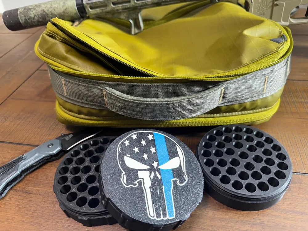 9MM Ammo Puck w/Different Lids - 40 Rounds, photo 2 of 4 - 9MM Ammo Puck w/Different Lids - 40 Rounds Hobby & DIY