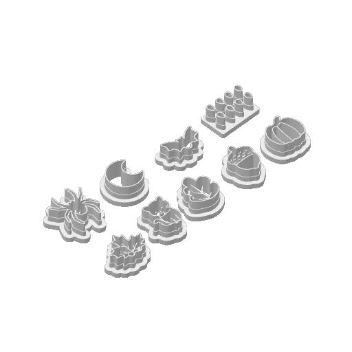 9pcs Halloween Mini Polymer Clay Cutter, photo 4 of 4 - 9pcs Halloween Mini Polymer Clay Cutter Hobby & DIY