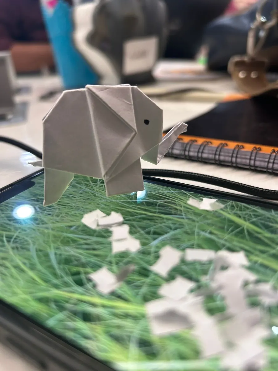 Origami elephant