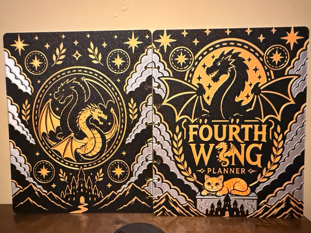 A5 Fourth Wing Notebook Planner Cover