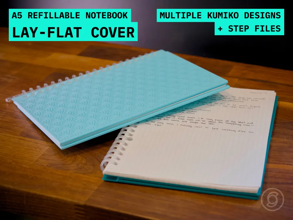 A5 Refillable Notebook Lay Flat Cover - Office, in stock in India