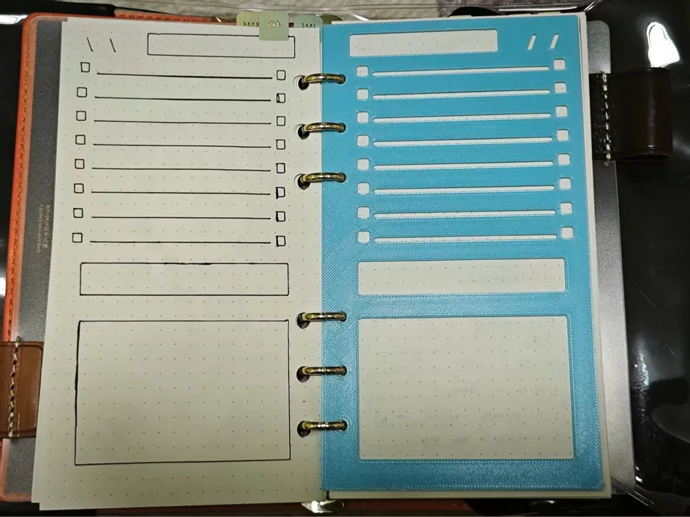 A6 Personal Inserts Stencils Todo & Daily Planner - Sticky Notes, Planners & Calendars, in stock in India
