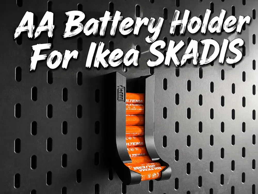 AA - Battery Holder For Ikea SKADIS - Organizers, in stock in India