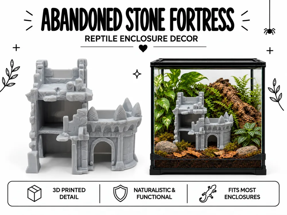 Abandoned Stone fortress Reptile hide and Climb
