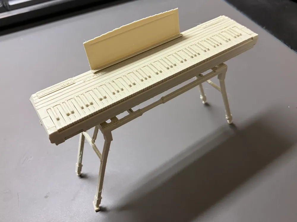 Actual electronic piano and stand