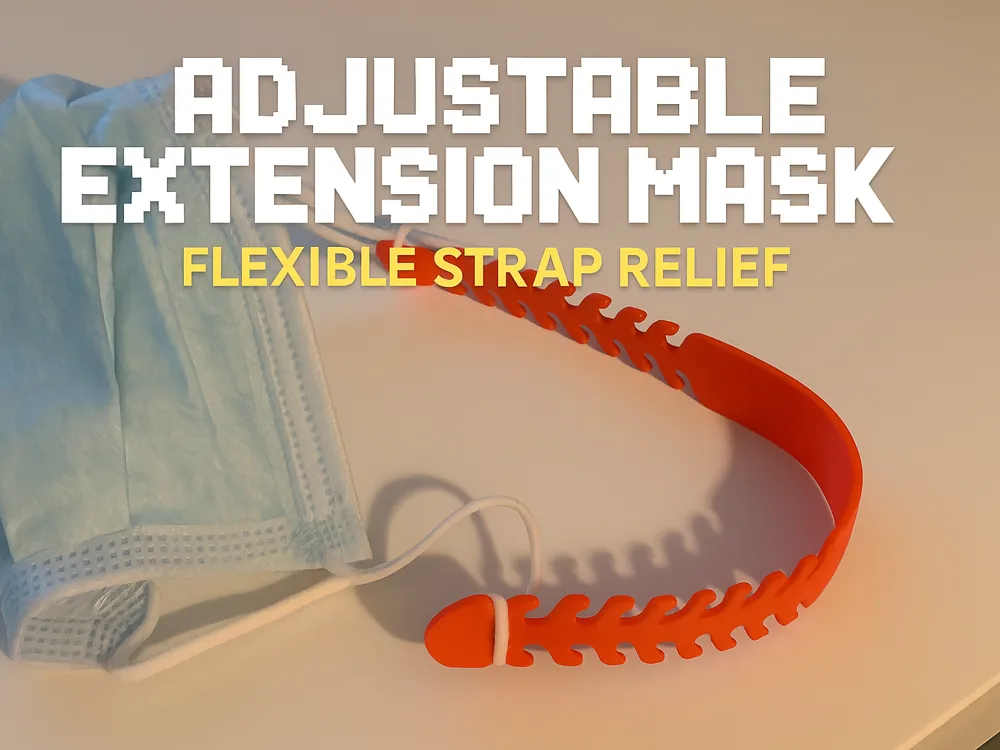 Adjustable Extension Mask, Flexible Strap Relief