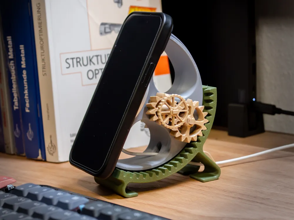 Adjustable MagSafe Stand with Gears for iPhone
