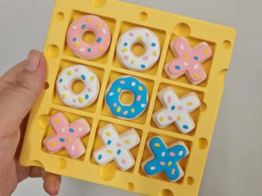 Cheese Donut Tic Tac Toe