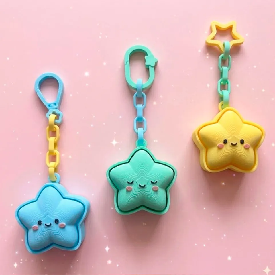 Adorable Clicker Keychains, photo 2 of 5 - Clicker & Switch Keychains, estrella