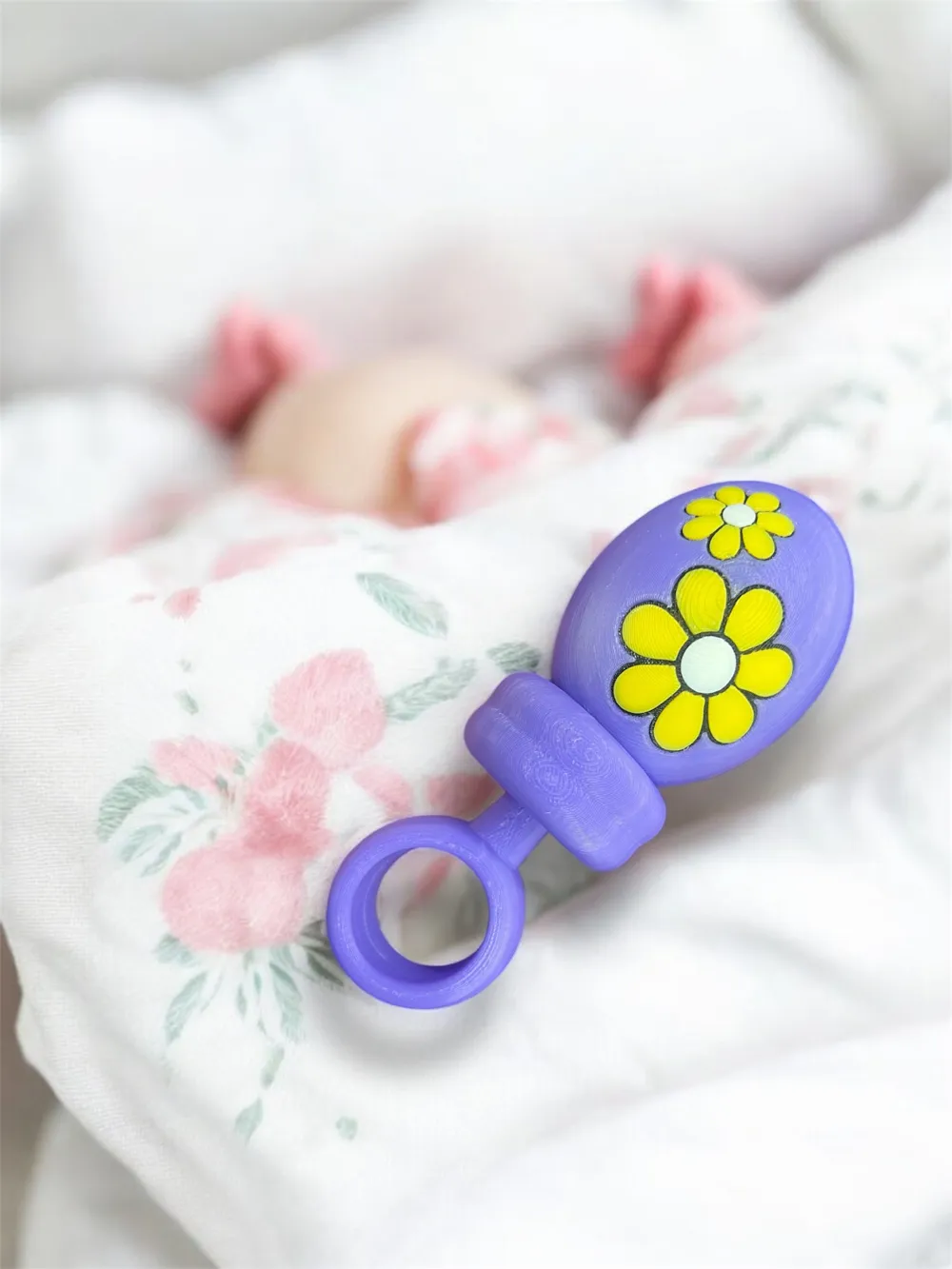 Adorable Editable Name Baby Rattle, photo 3 of 4 - Baby & Toddler Toys, toy