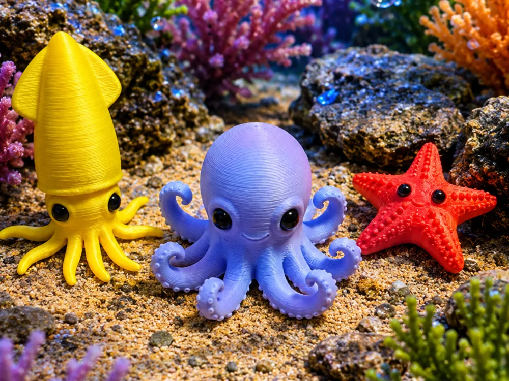 Adorable Fish Friends - Sea Animal Figurines, in stock in India